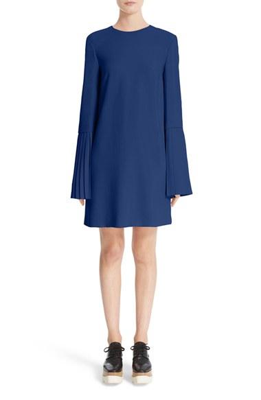 Women's Stella Mccartney Plisse Bell Sleeve Dress