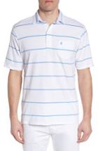 Men's Johnnie-o Marley Regular Fit Stripe Polo, Size - White