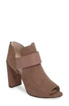 Women's Louise Et Cie Karneia Peep Toe Bootie .5 M - Brown