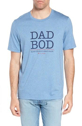 Men's Travis Mathew Dad Bod Fit T-shirt, Size Medium - Blue