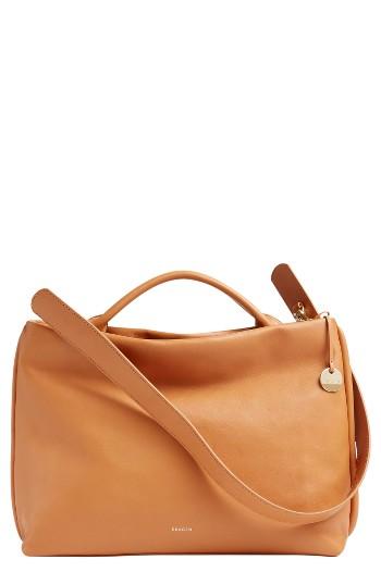 Skagen Mikkeline Leather Satchel - Brown