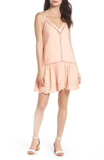 Women's Bb Dakota Karleen Eyelet Hem Sundress - Coral