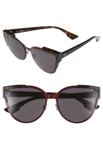 Women's Dior Wildly Dior 60mm Cat Eye Sunglasses - Havana/ Brown/ Green/ Havana