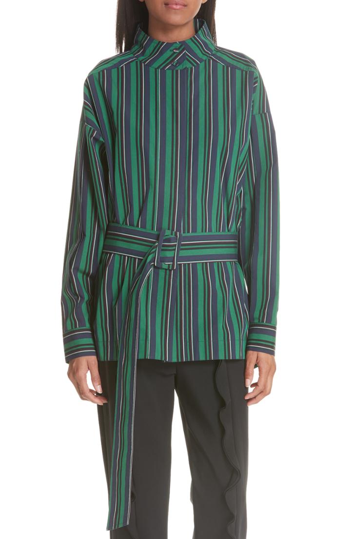 Women's Opening Ceremony Stripe Belted Top