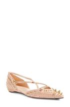 Women's Gucci Unia Studded Flat .5us / 37.5eu - Beige