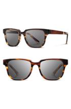 Men's Shwood 'prescott' 52mm Acetate & Wood Sunglasses - Tortoise/ Grey
