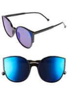 Women's Bp. 55mm Cat Eye Sunglasses - Black/ Blue