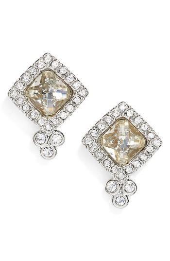 Women's Jenny Packham Glistening Shadows Cushion Stud Earrings