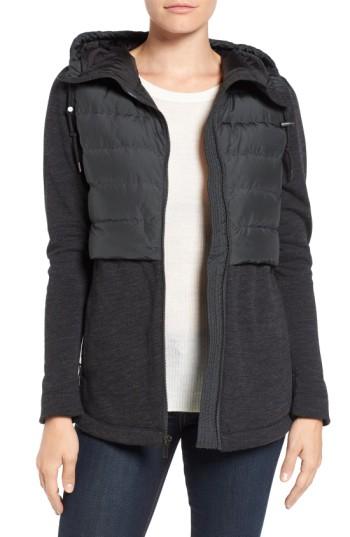Women's Nau 'randygoat' Down Quilted Hoodie - Green