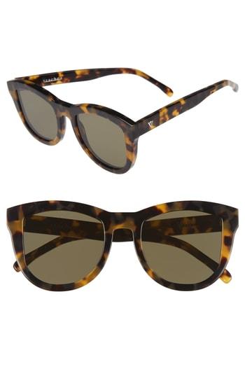 Women's Valley 50mm Trachea Retro Sunglasses - Crystal/ Black