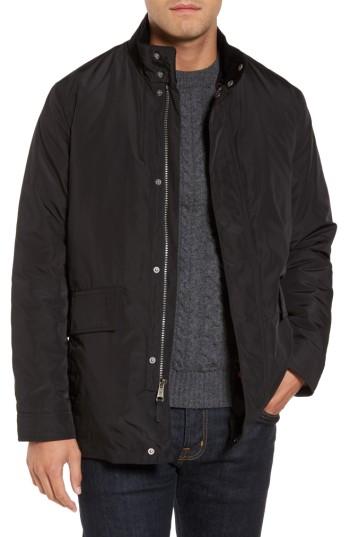 Men's Cole Haan Coat With Removable Bomber Jacket - Black