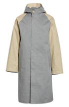 Men's Mackintosh Bonded Cotton Hooded Jacket - Grey