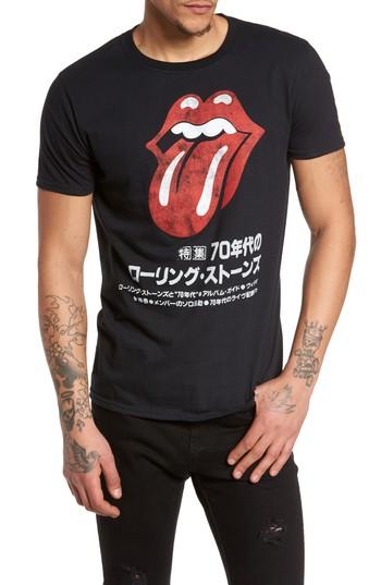 Men's The Rail Rolling Stones Japan T-shirt - Black