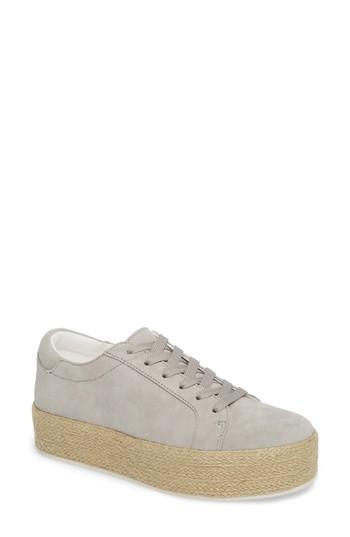 Women's Kenneth Cole New York Allyson Espadrille Platform Sneaker M - Grey