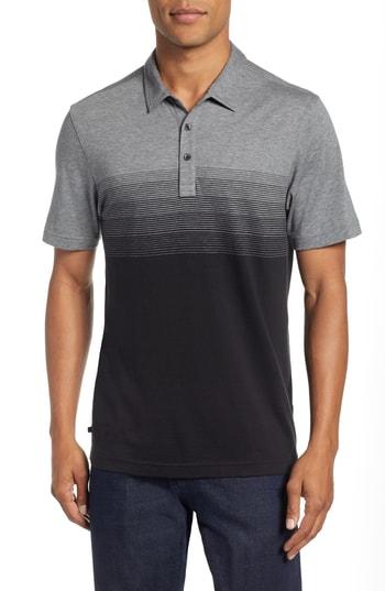 Men's Travis Mathew Smoothie Machine Short Sleeve Fit Polo Shirt, Size Medium - Black