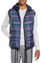 Men's Scotch & Soda Reversible Quilted Hooded Vest - Blue