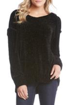 Women's Karen Kane Hooded Chenille Sweater - Black