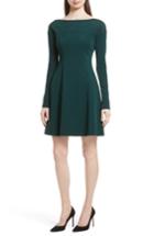 Women's Theory Valentina Scuba Knit A-line Dress - Green