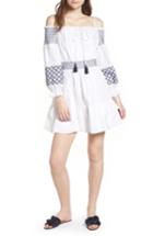 Women's Rebecca Minkoff Brittany Embroidered Cold Shoulder Dress - White