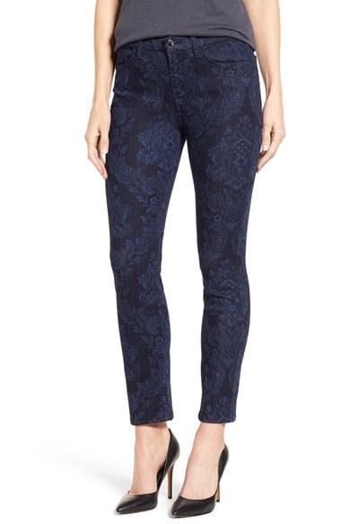 Women's Jen7 Tapestry Jacquard Ankle Skinny Jeans