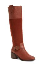 Women's Lucky Brand Kailan Ankle Strap Boot, Size 9 Regular Calf M - Brown