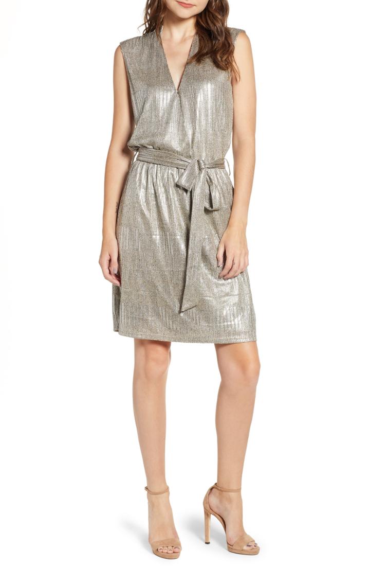 Women's Bishop + Young Olivia Metallic Minidress