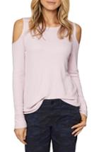 Women's Sanctuary Bowery Cold Shoulder Thermal Tee - Pink