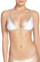 Women's Luli Fama Adjustable Back Halter Bikini Top