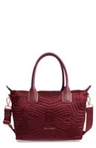 Ted Baker London Akebia Quilted Bow Small Nylon Tote -