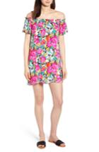 Women's Bobeau Off The Shoulder Knit Dress, Size - Pink