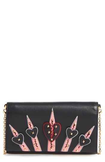 Women's Valentino Loveblade Calfskin Wallet On A Chain -