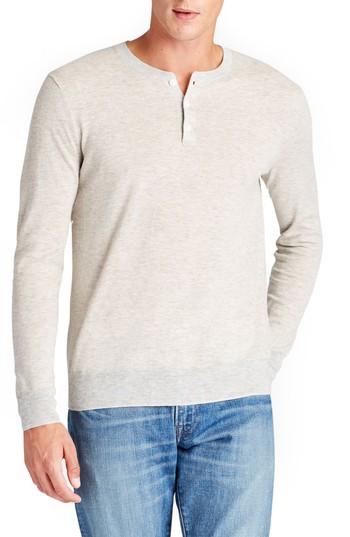 Men's Bonobos Henley Sweater, Size - Grey