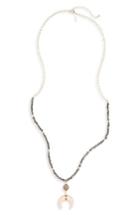 Women's Canvas Jewelry Beaded Horn Necklace