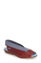 Women's Cloud 'caliber' Peep Toe Leather Sandal .5-10us / 41eu - Red