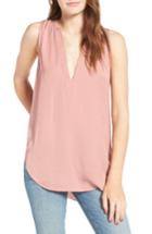Women's Treasure & Bond Stripe Relaxed Tank, Size - Pink