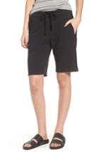Women's James Perse Soft Drape Utility Shorts - Black
