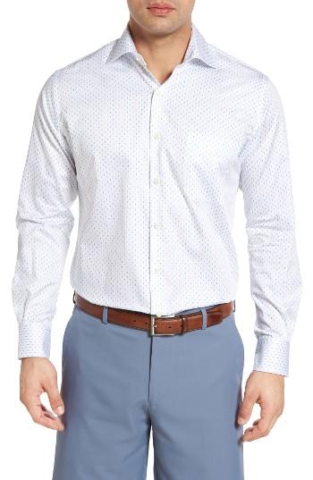 Men's Peter Millar Pineapple Print Sport Shirt