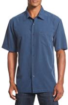 Men's Quiksilver Waterman Collection 'clear Days' Regular Fit Short Sleeve Sport Shirt - Blue