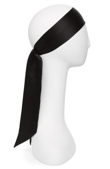 L. Erickson Silk Charmeuse Head Wrap, Size - Black