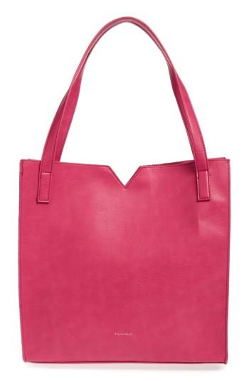 Pixie Mood Alicia Faux Leather Tote Bag & Pouch Set - Purple