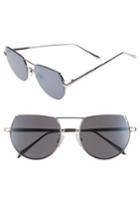 Women's Bp. 55mm Flat Top Round Sunglasses - Silver