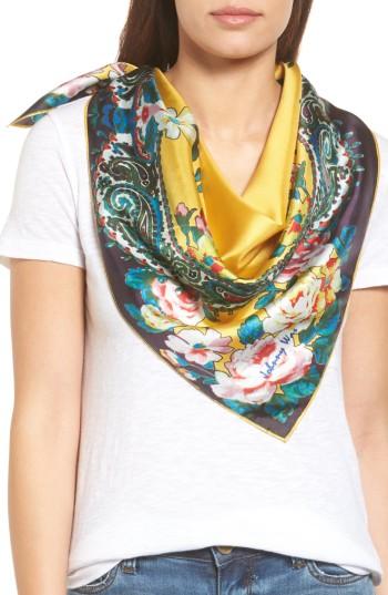 Women's Johnny Was Anjali Silk Scarf, Size - Yellow
