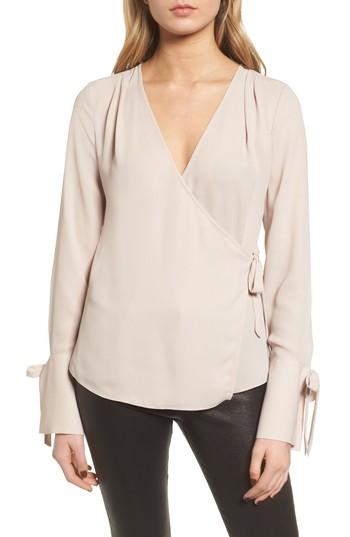 Women's Trouve Wrap Top - Beige