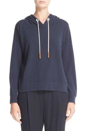 Women's Fabiana Filippi Cashmere Hooded Sweatshirt Us / 48 It - Blue