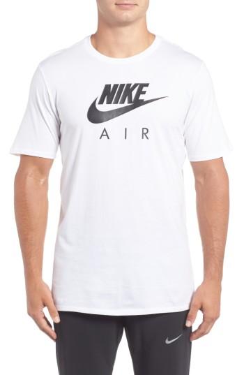Men's Nike Logo Graphic T-shirt, Size - White