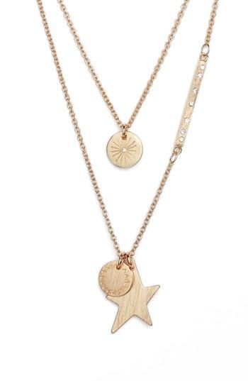 Women's Rebecca Minkoff Medallion Layered Pendant Necklace