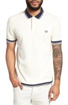 Men's Fred Perry Pique Polo - Ivory