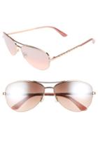 Women's Juicy Couture Black Label 60mm Gradient Aviator Sunglasses - Red Gold