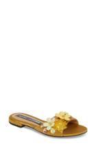 Women's Marc Jacobs Clara Embellished Slide Sandal Us / 35eu - Metallic