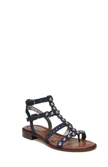 Women's Sam Edelman Elisa Studded Gladiator Sandal M - Blue